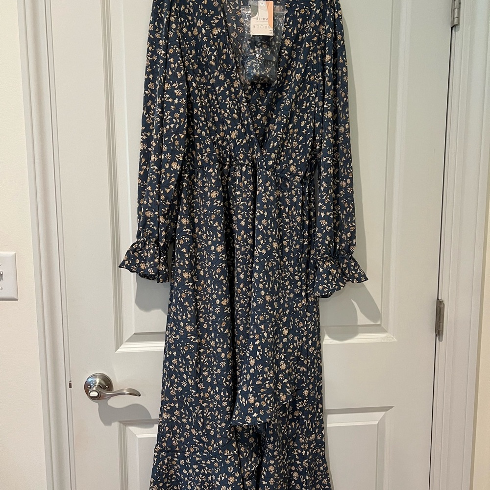 BTFBM Boho Floral Dress XL